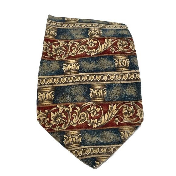 VTG Metropolitan Museum Art Men's Silk Tie Necktie Egyptian Artifacts Multicolor - Picture 1 of 6
